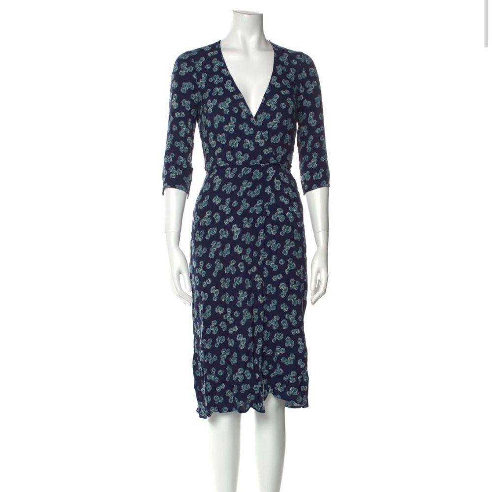 Reformation Floral Print Midi Length Dress
